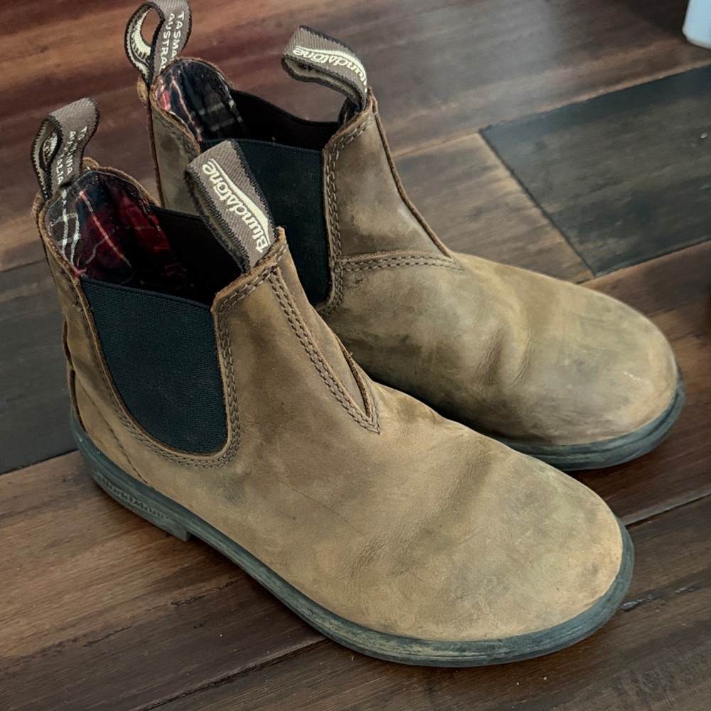 Blundstone Kids Tan Leather Boots